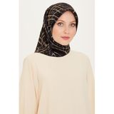 Armine Ipek Eşarp 2025 Kış - 9258-04 Taş Siyah Twill, Taş Siyah