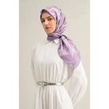Armine İpek Eşarp 2025 Yaz - 9322-57 Lila Twill
