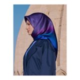 Armine İpek Eşarp - 9003D-09 - Tivil - Renkli Monogram Modeli