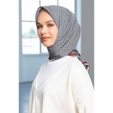 Armine İpek Eşarp - 9243D-80 - Tivil - Minik Kalpler Modeli