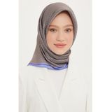 Armine Ipek Eşarp Nostalji - 8733-36 Lavanta Twill, Lacivert-Açık Kahve