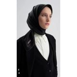 Armine JAKARLI %100 İPEK EŞARP 2004D01-20 SİYAH