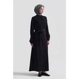 Armine Jakarlı Elbise Siyah - 40
