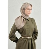 Armine Jakarlı İpek Pamuk Dama Eşarp 26 08