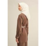 Armine Klasik Desenli Saf İpek Twill Eşarp 9356D 07