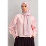 Armine Lyocell Şal - Petek Desen - ALY2 - 1113-15 - Pembe