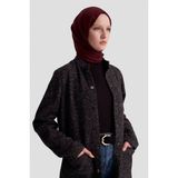 Armine Melanjlı Örme Kap 25KD1123 Siyah - 38