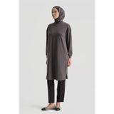 Armine Modal Karışımlı Basic Tunik Antrasit