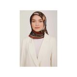 Armine Nostalji Tivil İpek Eşarp, Tek Ebat, 8843-06NT, gri-turuncu, kadın