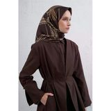 Armine Obje Desenli Saf İpek Twill Eşarp 9407D 31