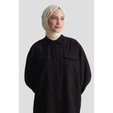 Armine Rayon Karışımlı Tunik Siyah