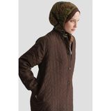 Armine Ribanalı Kapitone Kap Kahve - 46