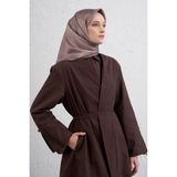 Armine Saf Ipek Sura Eşarp 9428D 37 - Vizon - 90 x 90 cm