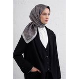 Armine Saf İpek Sura Eşarp, Tek Ebat, E25KA9405D01, Gri, kadın