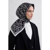 Armine Saf İpek Sura Eşarp, Tek Ebat, E25KA9410D01, Siyah, kadın