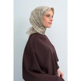 Armine Saf İpek Twill Eşarp 90x90, Tek Ebat, E26YA9530D02, KREM, kadın