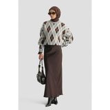 Armine Saten Etek Acı Kahve - 40