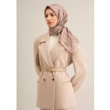 Armine Sura İpek Eşarp 9351-02 Vizon Karışık Desen