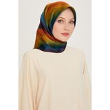Armine Sura Saf İpek Eşarp 9212d 35 Çok Renkli