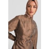 Armine Taşlı Tokalı Jakar Kap 24K7505 Bronz