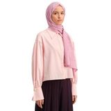 Armine Tensel-Ipek Şal - Kaligrafi Desen - Atn3-32110 - Pembe, 32110 Pembe