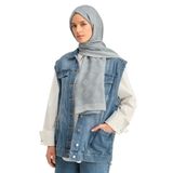 Armine Tensel-Ipek Şal - Minimal Monogram Desen - Atn1-3291 - Su Yeşili, 3291 Su Yeşili