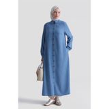 Armine Tensel Tunik Elbise Mavi
