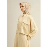 Armine Tivil İpek Eşarp 9309-51 Sarı Karışık Desen