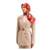 Armine Tivil Ipek Eşarp 9324-54 Kırmızı Karışık Desen, Kırmızı