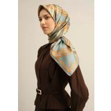 Armine Tivil İpek Eşarp 9333-84 Yeşil Karışık Desen