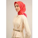 Armine Tivil İpek Eşarp 9343-89 Pembe Karışık Desen
