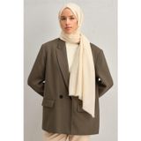 Armine Tnsel Yün Şal 1001-04 Krem