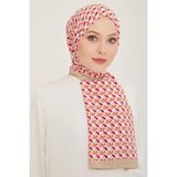 Armine Trend Açelya Şal 6347 16, 16-Bej,Fuşya,Turuncu