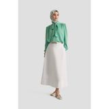 Armine Trend Boyun Kurdele Desenli Tunik-Mint 25YT303 - 42