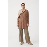 Armine TREND Geometrik Dokuma Desenli Triko Tunik Koyu Taş 26KTD411