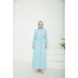 Armine TREND Kolları Lastikli Astarlı Elbise-Mavi 25YT927