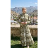 Armine TREND Viskon Elbise Haki 25YT942