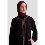Armine Trok Detaylı Kap 25KD4038 Siyah