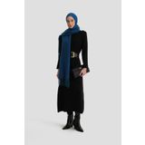 Armine Uzun Kol Triko Elbise 24KD4217 Siyah