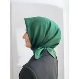Armine Yeşil Düz Renk Sura İpek Eşarp 10D02-393