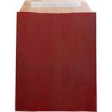 Arminow Bordo Renk Bantlı Hediye Paketi - Kağıt Hediye Poşeti - 25X30,5X8 cm - 2 Adet - HP054