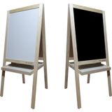 Armode Beyaz-Siyah Çift Taraflı Ayaklı Yazı Tahtası 115x50 cm – Ofis ve Sınıf Kullanımına Uygun Dayanıklı Model