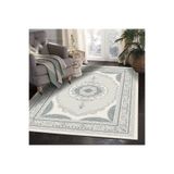 armolin Nakiş Desenli Mint Kadife Görünüm Lastikli Halı Örtüsü (SÜNGERSİZ) Szz-892