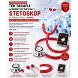 Armoline Kırmızı Yetişkin Stetoskop | Kırmızı Stetoskop