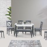 Armonia Masa Ve Sandalye Tabure Takımı, Dikdörtgen, 125X80