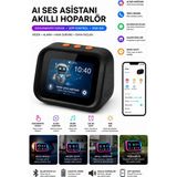 ArmoniaVital Yapay Zeka Sesli Asistan Akıllı Bluetooth Hoparlör Aı Sohbet 21 Dil Çeviri Dokunmatik Ekran Dijital Masa Saati Bluetooth 5.4 - Siyah