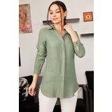 Armonika ARM-19Y001003 Yeşil Tunik Kadın Gömlek