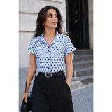 armonika Kadın Bebe Mavi Puantiyeli Kısa Kol Gömlek ARM-26Y001137