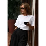 armonika Kadın Beyaz Yuvarlak Yaka Kısa Kol T-Shirt ARM-26Y137004