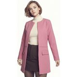 armonika Kadın Gül Kurusu Beli Dikişli Uzun Ceket ARM-26K001017